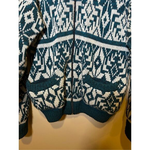 Vintage Rob Winter 1980s/1990s Winter Sweater w/ vertical pockets - Picture 2 of 4